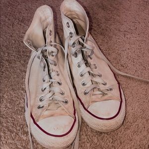 White Hightop Converse